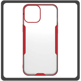 Θήκη Πλάτης - Back Cover, Silicone Σιλικόνη TPU-Rimmed Acrylic Protective Case Red Κόκκινο For iPhone 14 Pro Max