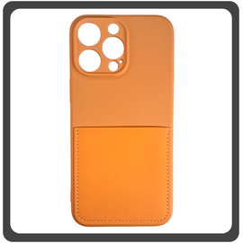 Θήκη Πλάτης - Back Cover, Silicone Σιλικόνη Liquid Inserted TPU Protective Case Orange Πορτοκαλί For iPhone 14 Pro Max