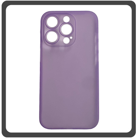 Θήκη Πλάτης - Back Cover, Silicone Σιλικόνη Ultra Thin Feather PP Case Purple Μωβ For iPhone 14 Pro Max