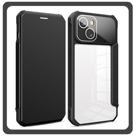 Θήκη Book, Leather Δερματίνη Colorful Magnetic Case Black Μαύρο For iPhone 13