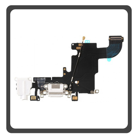 Γνήσια Original For iPhone 6s (A1633, A1688) Charging Dock Connector Lightning Flex With Board Καλωδιοταινία Κονέκτορας Φόρτισης + Microphone Μικρόφωνο + Audio Jack Θύρα Ακουστικών Light Gray Γκρι Pulled