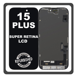 iPhone 15 Plus, iPhone 15+ (A3094, A2847) Super Retina XDR OLED LCD Display Screen Assembly Οθόνη + Touch Screen Digitizer Μηχανισμός Αφής Black Μαύρο (Ref By Apple) (Lifetime Warranty Για Συνεργατες B2B​)