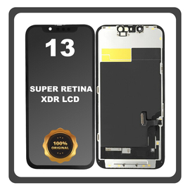 Γνήσια Original FOG Apple iPhone 13, iPhone13 (A2633, A2482) Super Retina XDR OLED LCD Display Screen Assembly Οθόνη + Touch Screen Digitizer Μηχανισμός Αφής Black Μαύρο (Premium A+) (Lifetime Warranty Για Συνεργατες B2B​)