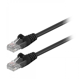 Καλώδιο Ethernet cat 5e Μαύρο (0.5m)