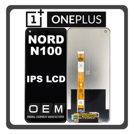 HQ OEM Συμβατό Με OnePlus Nord N100 (BE2013, BE2015) IPS LCD Display Screen Assembly Οθόνη + Touch Screen Digitizer Μηχανισμός Αφής Black Μαύρο (Premium A+)