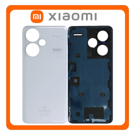 HQ OEM Συμβατό Με Xiaomi Redmi Note 13 Pro Plus 5G, Redmi Note 13 Pro+ 5G (23090RA98C, 23090RA98G) Rear Back Battery Cover Πίσω Κάλυμμα Καπάκι Πλάτη Μπαταρίας Moonlight White Άσπρο (Premium A+)