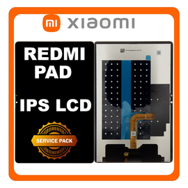 Γνήσια Original Xiaomi Redmi Pad SE 11" (23073RPBFG) IPS LCD Display Screen Assembly Οθόνη + Touch Screen Digitizer Μηχανισμός Αφής + Frame Bezel Πλαίσιο Σασί Black Μαύρο 5600020L8300 (Service Pack By Xiaomi)