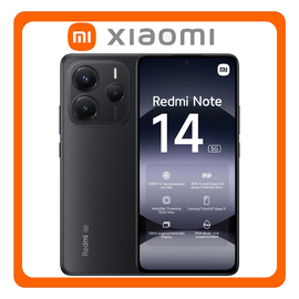 Xiaomi Redmi Note 14 NFC 5G Dual SIM (6GB/128GB), Brand New Smartphone Mobile Phone Κινητό Midnight Black Μαύρο