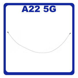 Original Γνήσιο Samsung Galaxy A22 5G A226 (SM-A226B, SM-A226B/DS, SM-A226B/DSN) CBF Coaxial Antenna Cable Καλώδιο Κεραίας Ομοαξονικό White Άσπρο GH81-20735A (Service Pack By Samsung)
