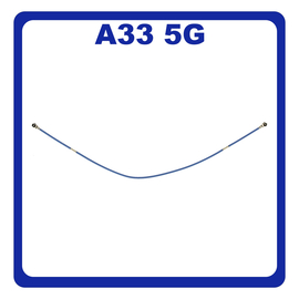 Γνήσια Original Samsung Galaxy A33 5G (SM-A336E, SM-A336B) Coaxial Antenna Signal Module Flex Cable Ομοαξονικό Καλώδιο Κεραίας 117mm Blue Μπλε GH39-02137A (Service By Samsung)