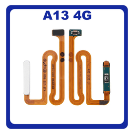 Γνήσια Original Samsung Galaxy A13 (SM-A135F, SM-A135F/DS, SM-A135M) Fingerprint Flex Sensor Αισθητήρας Δακτυλικού Αποτυπώματος White Άσπρο GH96-15035D (Service Pack By Samsung)