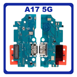HQ OEM Συμβατή Με Samsung Galaxy A17 5G (SM-A176B, SM-A176B/DS) USB Type-C Charging Dock Connector Flex Sub Board, Καλωδιοταινία Υπό Πλακέτα Φόρτισης + Microphone Μικρόφωνο (Premium A+)