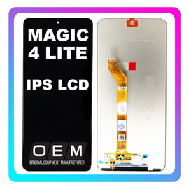HQ OEM Συμβατό Με Honor Magic4 Lite (ANY-LX1, ANY-LX2), IPS LCD Display Screen Assembly Οθόνη + Touch Screen Digitizer Μηχανισμός Αφής + Frame Bezel Πλαίσιο Black Μαύρο (Premium A+)