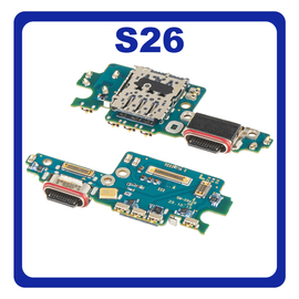 Γνήσια Original Samsung Galaxy S26 (SM-S942B, SM-S942B/DS) USB Type-C Charging Dock Connector Flex Sub Board, Καλωδιοταινία Υπό Πλακέτα Φόρτισης + Microphone Μικρόφωνο + Sim Reader GH96-20820A(Service Pack By Samsung)