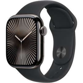 Apple Watch Series 10 42mm Slate Titanium Case With Store Black Sport Band m/l + Cellular eu
