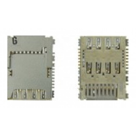 Γνήσιο Original Samsung Galaxy J3 2016 SM-J320F J320, J5 2015 SM-J500F J500 Sim Reader Θύρα Αναγνώστη Κάρτας Σίμ + SD Card Reader Κάρτα Μνήμης 3709-001863