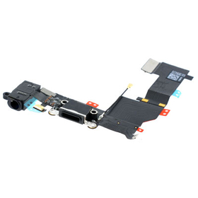 HQ OEM Iphone 5s Dock Charge Connector flex and Headphone Jack Καλωδιοταινία φόρτισης & Υποδοχή Ακουστικών black