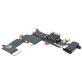 HQ OEM Iphone 5s Dock Charge Connector flex and Headphone Jack Καλωδιοταινία φόρτισης & Υποδοχή Ακουστικών black