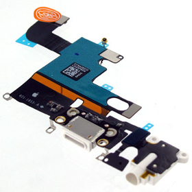 HQ OEM Iphone 6, Iphone6, 6g (A1549, A1586, A1589, A1522, A1524, A1593, iPhone7,2) Dock Charge Connector flex and Headphone Jack Καλωδιοταινία φόρτισης & Υποδοχή Ακουστικών White Άσπρο (Grade AAA+++)