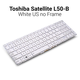 Πληκτρολόγιο Toshiba Satellite l50-b White us