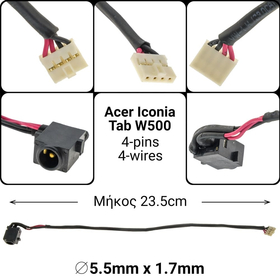 Dc Jack Acer Iconia W500