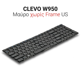 Πληκτρολόγιο Clevo W950 no Frame us