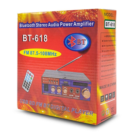 Ραδιοενισχυτής Usb/bluetooth bt-618 220v