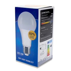 Λάμπα led 15w (135w) 6500k e27 125mm x 60mm