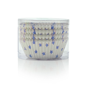 Κυπελάκια Muffin Μπλε Αστέρια 100 Τεμάχια