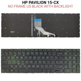 Πληκτρολόγιο hp 15-cx no Frame us Black Backlit
