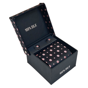 Σετ Γραβάτα με Ποσέτ Pink Stars