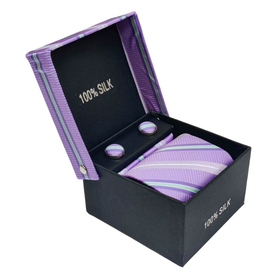 Σετ Γραβάτα με Ποσέτ Techno Purple