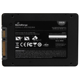 MediaRange Internal 2.5'' Solid State Drive 120 GB Σκληρός Δίσκος