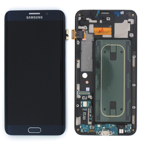 Γνήσια Original Samsung Galaxy S6 Edge Plus G928F G928 AMOLED LCD Display Screen Οθόνη + Touch Screen DIgitizer Μηχανισμός Αφής + Frame Πλαίσιο Black Μαύρο GH97-17819B GH97-17852B (Service Pack By Samsung)