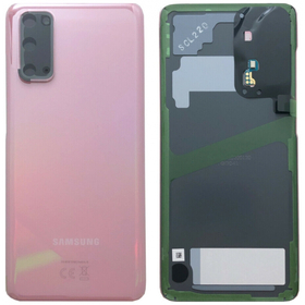 Γνήσια Original Samsung Galaxy S20 5G , SM-G980 G980 BACK REAR BATTERY COVER ΚΑΠΑΚΙ ΚΑΛΥΜΜΑ ΜΠΑΤΑΡΙΑΣ + CAMERA LENS ΤΖΑΜΑΚΙ ΚΑΜΕΡΑΣ PINK ΡΟΖ GH82-22068C