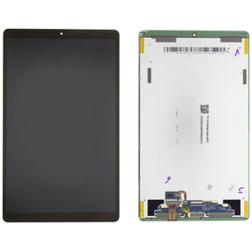 Γνήσια Original Samsung Galaxy Tab A SM-T510, SM-T515 IPS Lcd Display Screen Οθόνη + Touch Screen DIgitizer Μηχανισμός Αφής Τζάμι Black GH82-19563A (Service Pack By Samsung)
