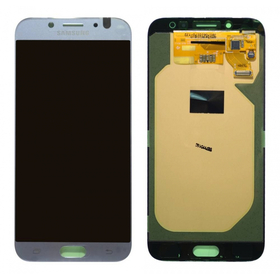 Γνήσια Original Samsung Galaxy J7 2017 J730 SM-J730F J730F/DS Οθόνη Amoled LCD Display Assembly Screen + Touch Digitizer Μηχανισμός Αφής Silver Ασημί GH97-20736B GH97-20801B (Service Pack By Samsung)