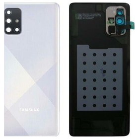Γνήσιο Original Samsung Galaxy A71 (SM-A715F) Rear Battery Cover Πίσω Καπάκι Μπαταρίας White GH82-22112B (Service Pack By Samsung)