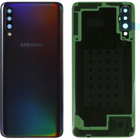 Γνήσια Original Samsung Galaxy A30s 2019 (SM-A307F) REAR BACK BATTERY COVER + CAMERA LENS, ΠΙΣΩ ΚΑΠΑΚΙ ΜΠΑΤΑΡΙΑΣ +ΤΖΑΜΑΚΙ ΚΑΜΕΡΑΣ PRISM CRASH BLACK GH82-20805A