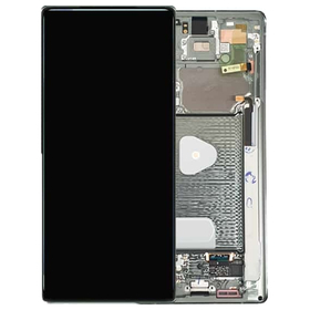 Γνήσια Original Samsung Galaxy Note 20 5G, SM-N980 SM-N981 Super AMOLED Plus, HDR10+ Οθόνη LCD Display Screen + Touch Screen DIgitizer Μηχανισμός Αφής + Frame Πλαίσιο Green GH82-23733C GH82-23495C (Service Pack By Samsung)