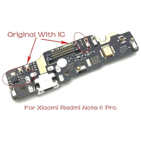 Γνήσιο Original Xiaomi Redmi Note6, Redmi Note 6 Pro, Καλωδιοταινία Φόρτισης SUB Usb Plug Charging Board (Charging Dock Flex) + Mic Μικρόφωνο (Service Pack By Xiaomi)