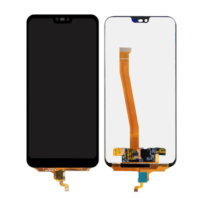 OEM HQ Huawei Honor 10 COL-AL10 COL-L29 5.8" Lcd Screen Display Οθόνη + Touch Screen Digitizer Μηχανισμός Αφής Black without Fingerprint