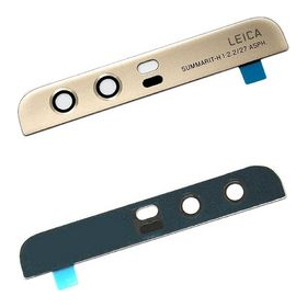OEM HQ Huawei P10 Plus (VKY-L29, VKY-L29A, VKY-L09, VKY-L00) Camera Lens Τζαμάκι Κάμερας Gold