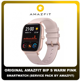 Original Γνήσιο Amazfit Bip S Warm Pink A1821 Smartwatch Smart Band Ρολόι 1.28'' Ροζ (Service Pack By Amazfit)