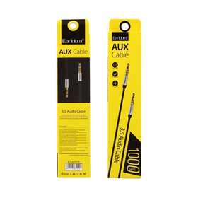 Καλώδιο Ήχου, Earldom, Aux15, Υποδοχή 3.5mm, m / m, 1.0m, Μαύρο - 14878