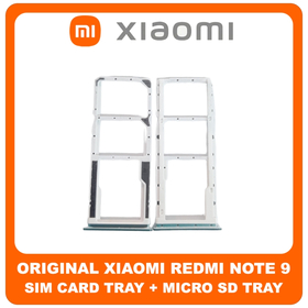 Γνήσιο Original Xiaomi Redmi Note 9, Redmi Note9 (M2003J15SC, M2003J15SG, M2003J15SS) SIM Card Tray + Micro SD Tray Slot Υποδοχέας Βάση Θήκη Κάρτας SIM Forest Green Πράσινο 48200000353W (Service Pack By Xiaomi)
