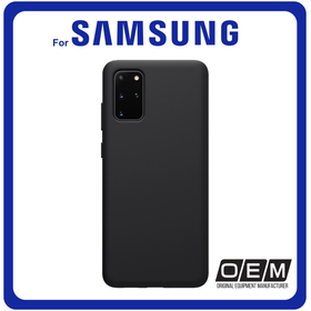 Θήκη Πλάτης - Back Cover, Silicone Σιλικόνη TPU Black Μαύρο for Samsung S20 Plus/ S20 Plus 5G