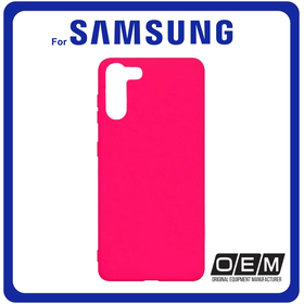Θήκη Πλάτης - Back Cover, Silicone Σιλικόνη TPU Pink Ροζ For Samsung S21 Plus 5G