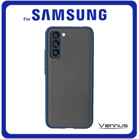 Vennus Θήκη Πλάτης - Back Cover, Silicone Σιλικόνη TPU Navy Blue Μπλε For Samsung S21