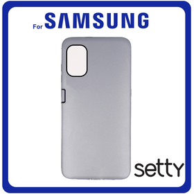 Setty Θήκη Πλάτης - Back Cover, Silicone Σιλικόνη TPU Silver Ασημί For Samsung A03S